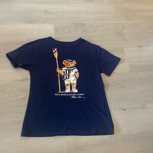 Ralph Lauren Kids Navy Polo Bear Tee